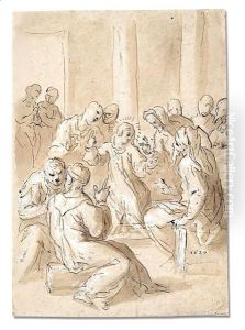 Christ disputing with the doctors by Palma Vecchio (Jacopo Negretti)