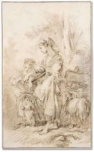 The young sepherdess by Francois Boucher