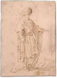 Standing man in oriental dress