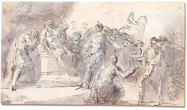 A classical scene of judgment - view 1