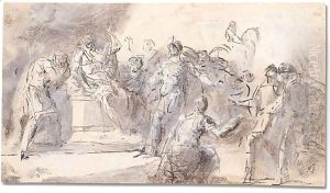 A classical scene of judgment by Domenico Mondo