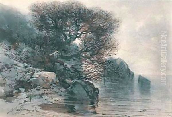 Arbres Au Bord D'Un Lac - view 1