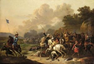 A Cavalry Engagement Between Turks And Christians