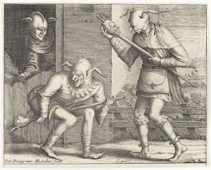 Two And Three Fools Of The Carnival by Pieter The Elder Brueghel