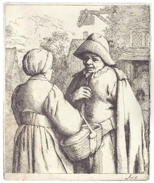 Man And Woman Conversing - view 1