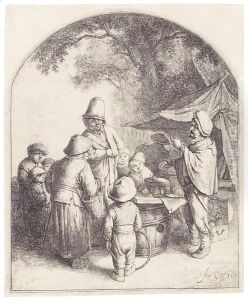 The Quacksalver by Adriaen Jansz. Van Ostade