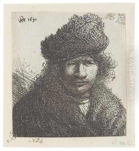 Self Portrait In A Slant Fur Cap Bust - view 1