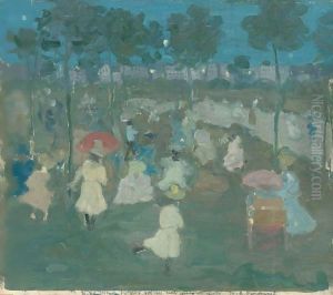Park Scene by Maurice Brazil Prendergast