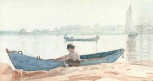 Boy With Blue Dory by Winslow Homer