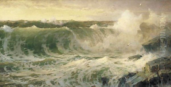 Rocky Surf Off Rhode Island - view 1
