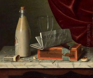 Still Life On Table Top by William Michael Harnett