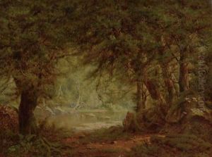 River Through The Woods by Alexander Helwig Wyant