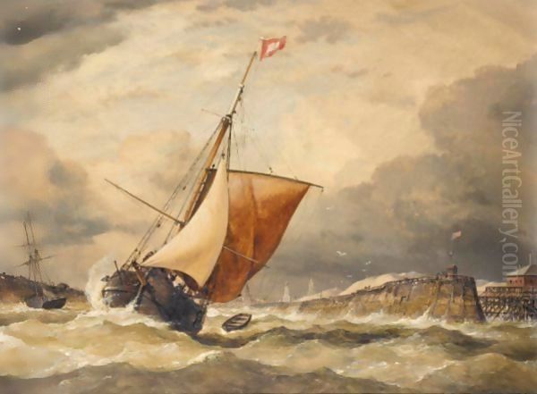 Coming Into Port In Stormy Weather - view 1