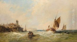 Entering The Harbour by James Edwin Meadows