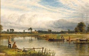 Fishing On The Trent by Henry Thomas Dawson