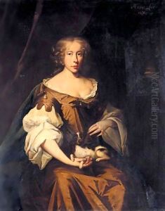 Portrait Of Ann Lee, Daughter Of John Warner Lee, Archdeacon Of Rochester by John Riley
