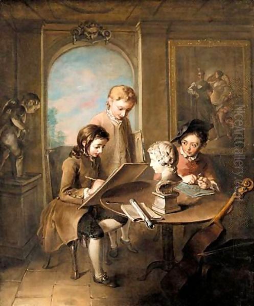 The Young Artists by Philipe Mercier