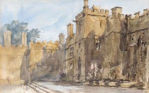 The Courtyard, Haddon Hall by David Cox