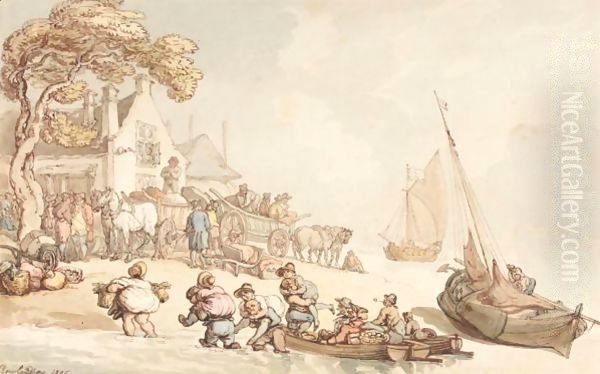 Travellers Landing On The Coast Of Holland - view 1