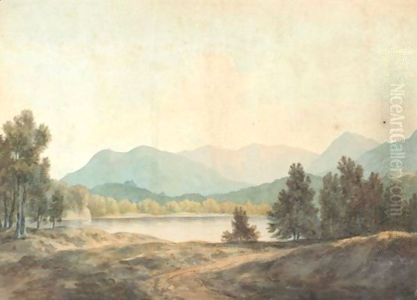 A Lake With Mountains Beyond - view 1