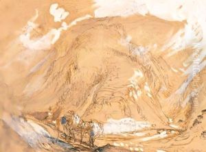View In The Alps by John Ruskin