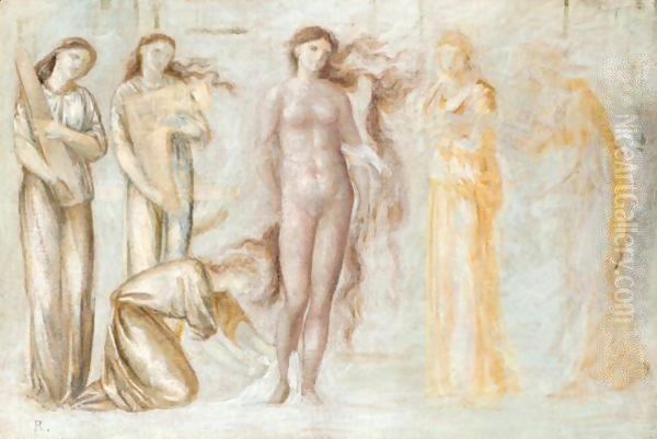 Study For 'The Court Of Venus' - view 1