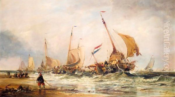 The Fishing Fleet Heading Out - view 1