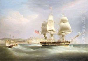 Blackwall Frigate 'Madagascar' Off Dover by William Huggins
