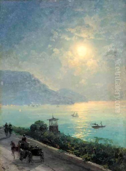 The Black Sea Coast At Night - view 1