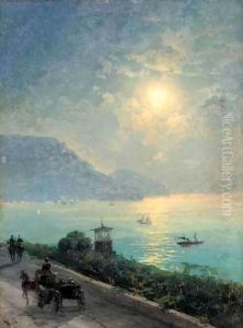 The Black Sea Coast At Night