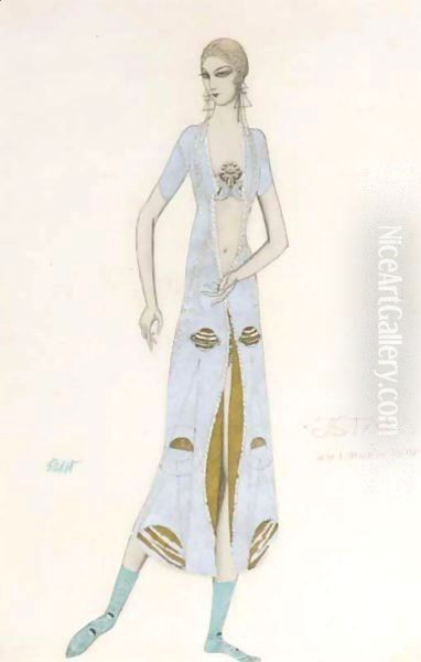 Costume Design For Ida Rubinstein - 'Istar' - view 1
