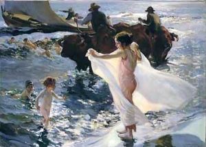 La Hora Del Bano (The Bathing Hour) by Joaquin Sorolla Y Bastida