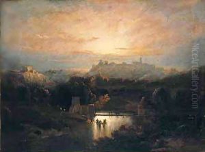 El Castillo De Alcala De Guadaira (The Castle Of Alcala De Guadaira) by Jenaro Perez Villaamil