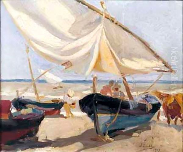 Barcas En La Playa (Boats On The Beach) - view 1