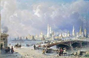 Veduta Generale Del Kremlino by Carlo Bossoli