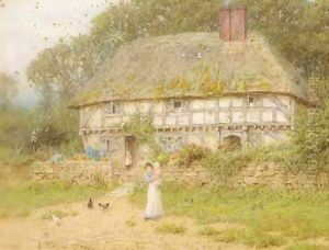 An Old Surrey Cottage by Helen Mary Elizabeth Allingham