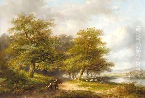 Travellers In A Summer Landscape 2 - view 1