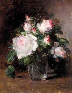 Still Life Of Roses by Guillaume-Romain Fouace