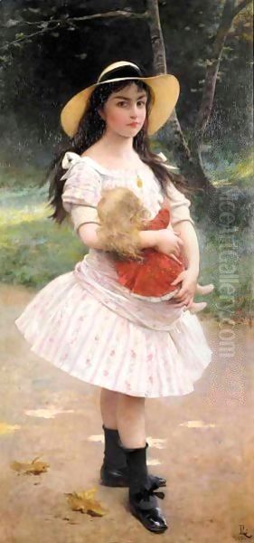 Girl With Puppet - view 1
