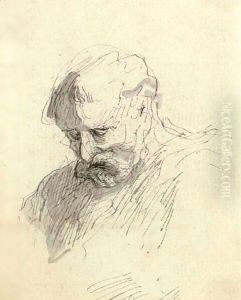 Tete D'Homme by Honore Daumier