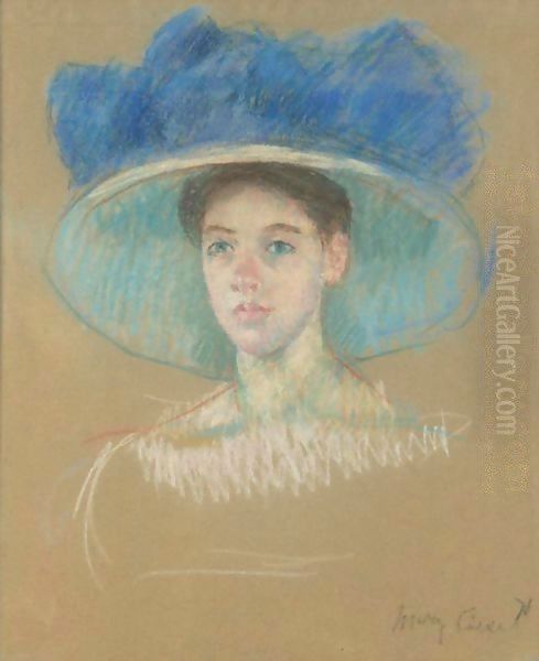 Tete De Femme Au Grand Chapeau - view 1