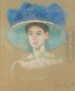 Tete De Femme Au Grand Chapeau