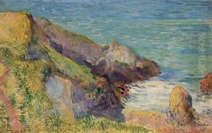 Rochers Sur La Cote Bretonne by Paul Gauguin