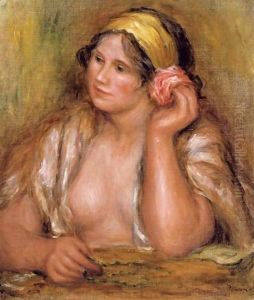 Gabrielle Au Collier Vert by Pierre Auguste Renoir