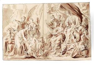 A Mythological Scene by Jan Baptist Herregouts