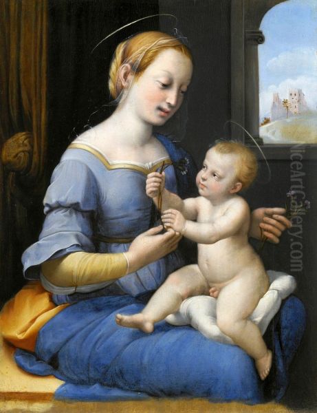 The Madonna Of The Pinks - view 1