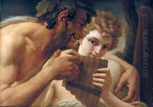 Pan And Apollo by Vincenzo Camuccini