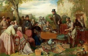 The Sale Of The Captains Goods An Auction In The Grounds Of A Country House by John Ritchie