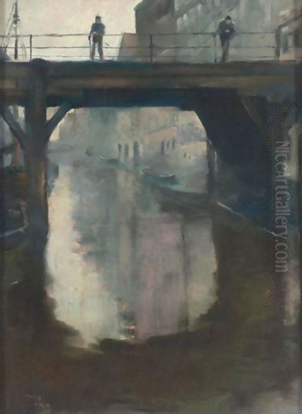 View Of Figures On A Bridge - view 1