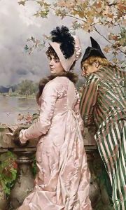 The Flirtation 2 by Frederick Hendrik Kaemmerer